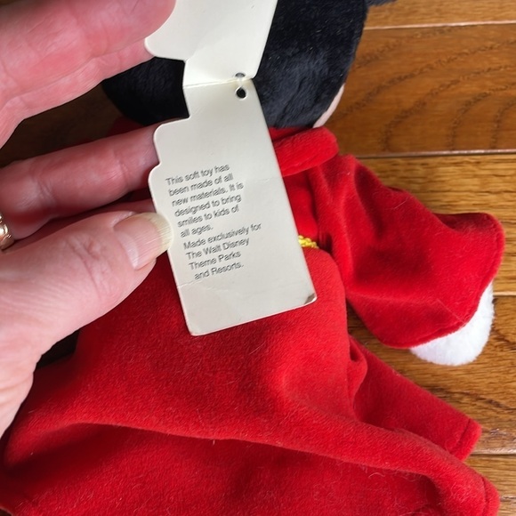WALT DISNEY WORLD Sorcerer Mickey Bean Bag Doll Original Tag Vintage Fantasmic - Picture 10 of 11